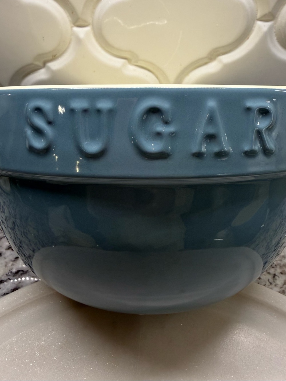 Vintage At Home America "Baker's Basics" Blue Ceramic 8" Mixing Bowl – SUGAR